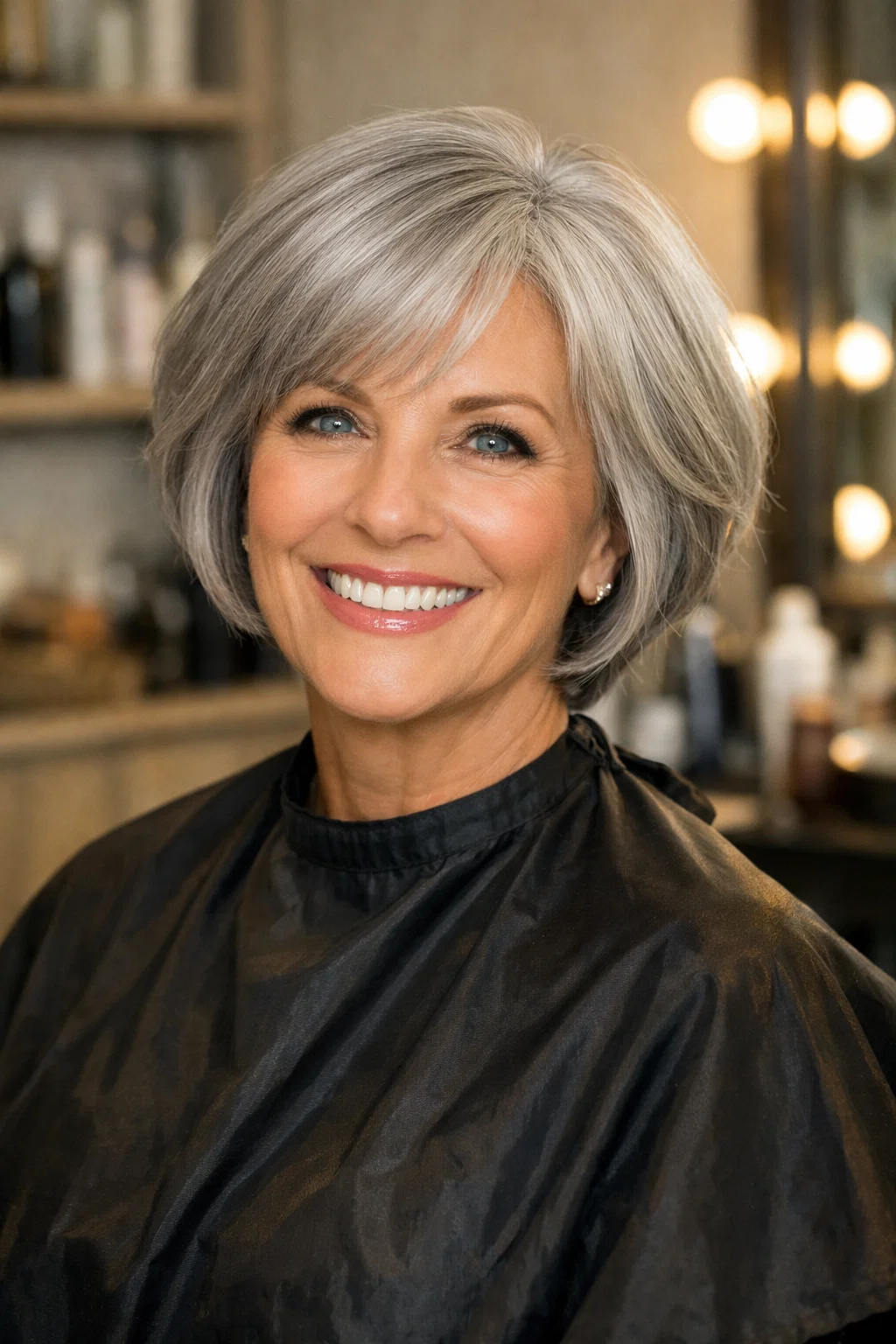Ash Gray Tapered Bob