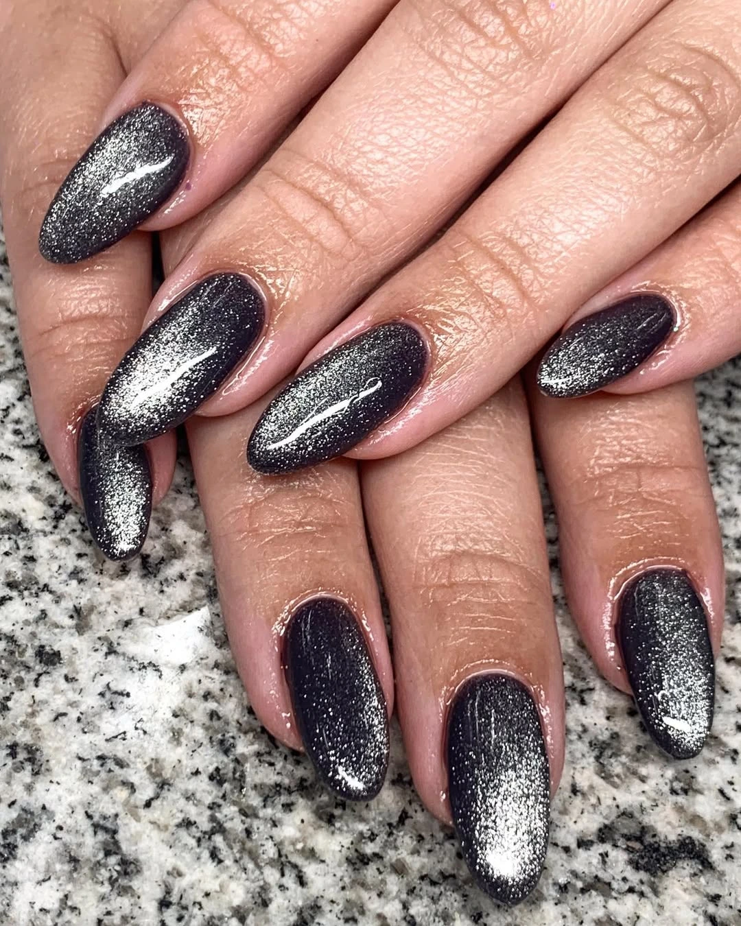 Black Glitter Bomb