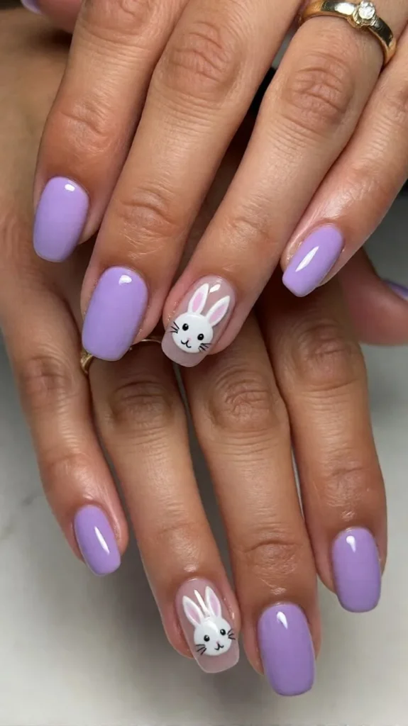 Bunny Accent Nail