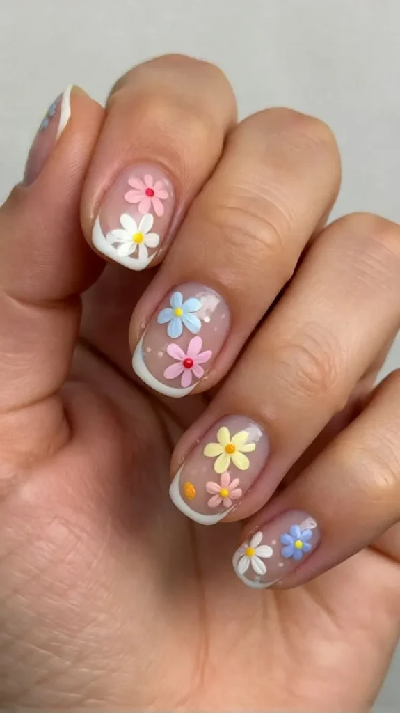 Floral Easter Nails