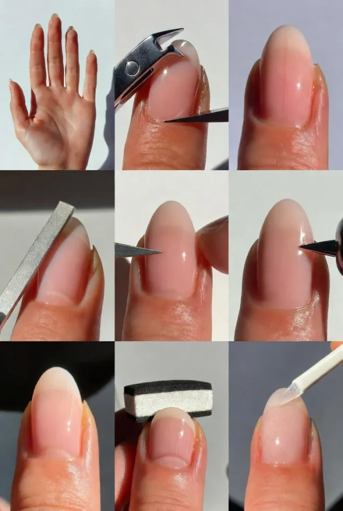 How to Shape Short Almond Nails