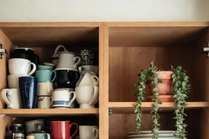 Overloaded Open Shelving