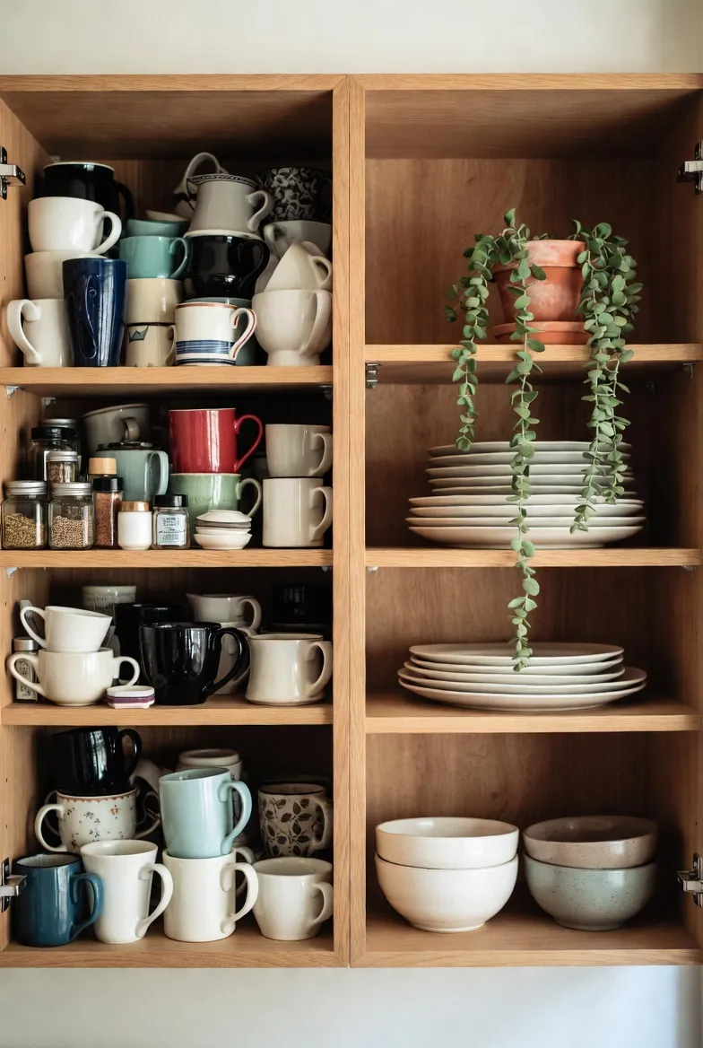 Overloaded Open Shelving