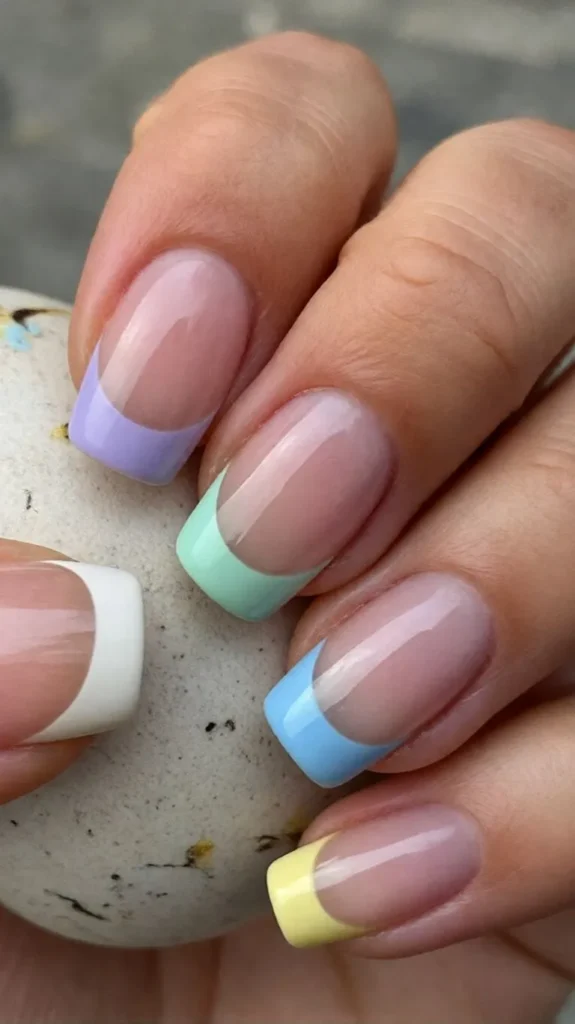 Pastel French Tips