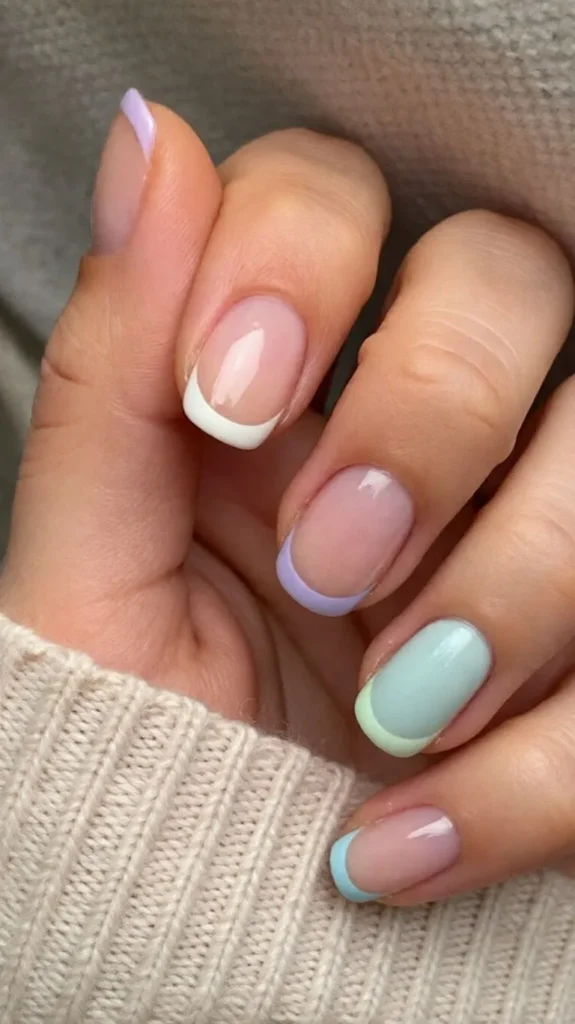 Pastel French Tips