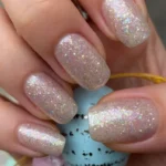 glitter easter nails