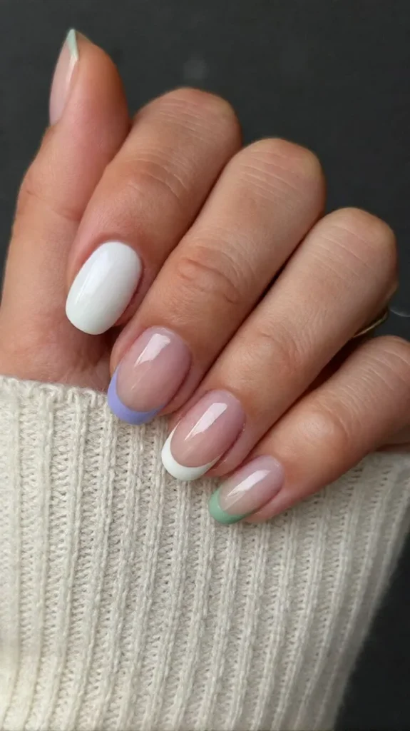 minimalist easter nail colors